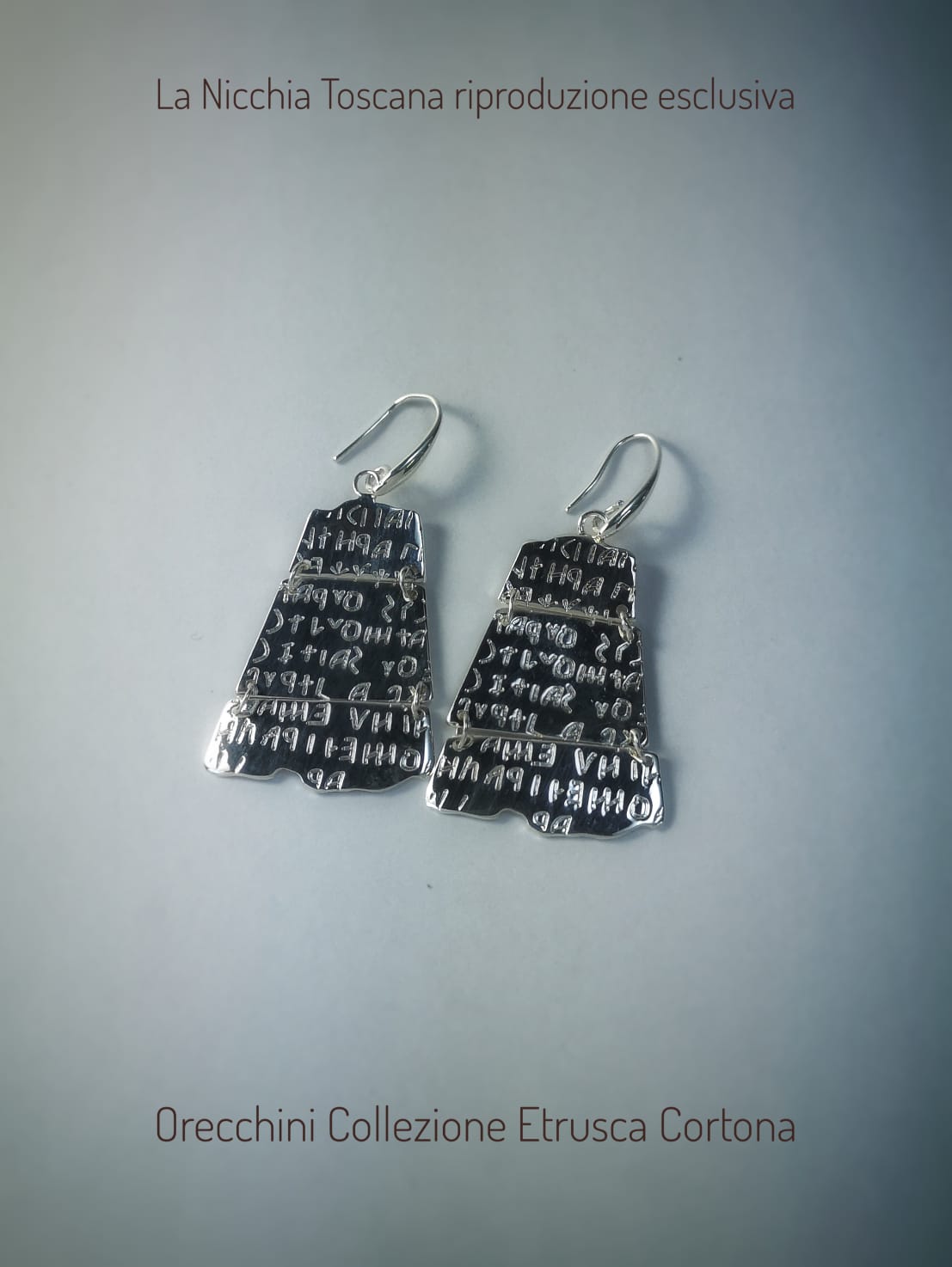 Boucles d'oreilles Tabula en trois parties